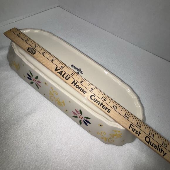 Temptations by Tara Classic Old World Blue 16"x6" Oval Confetti Serving Dish New - Picture 7 of 8